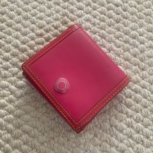 Coach pink wallet